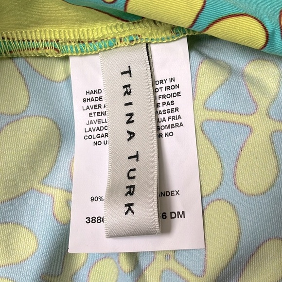 Trina Turk Trellis Swim/Beach Spa Collection Coverup Top Blue/Green Size M NWOT - Picture 9 of 14